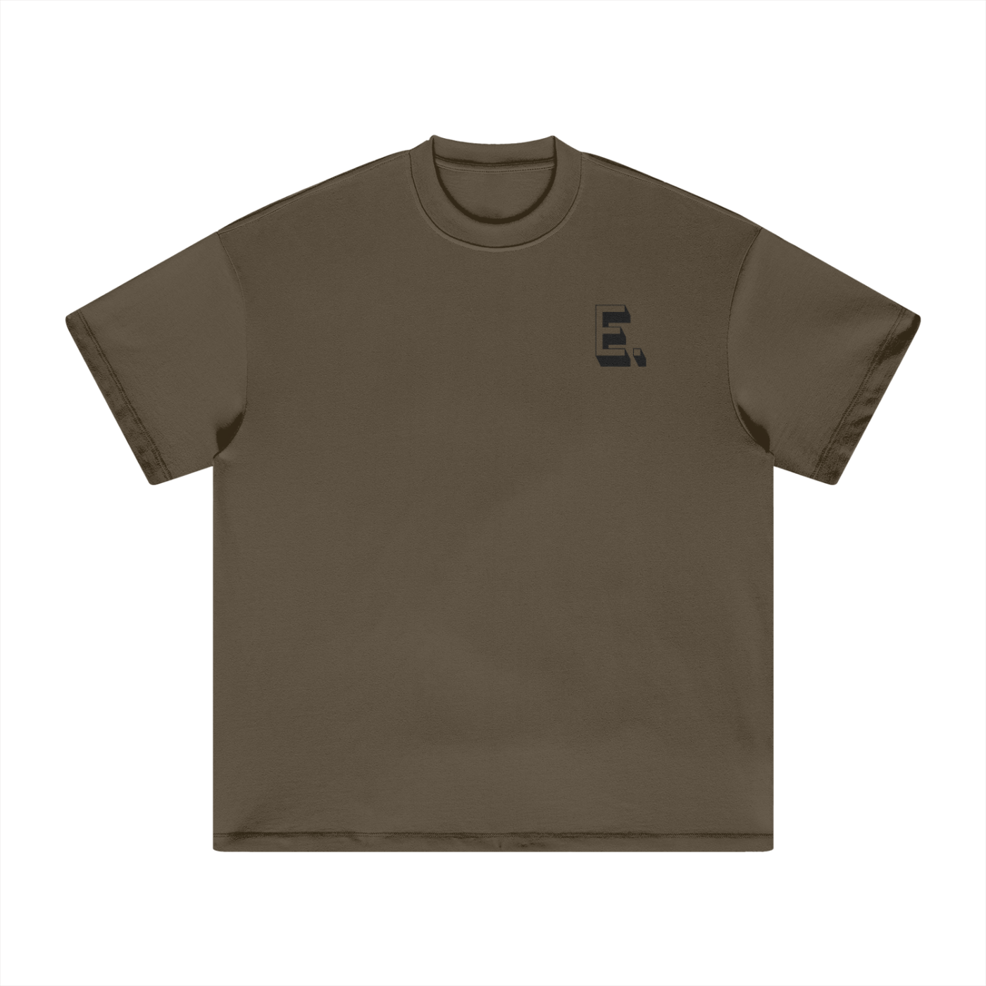 E. Heavyweight Earth Tone T-Shirt