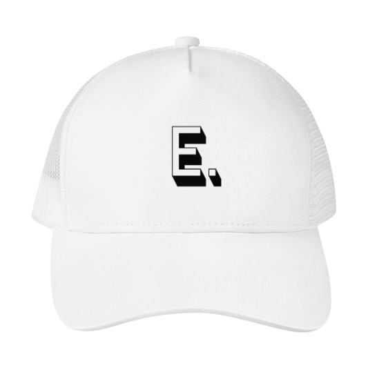 E. Mesh Trucker Hat White